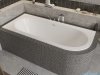 Besco Avita Slim + 170x75cm wanna asymetryczna lewa + syfon #WAV-170-SL+